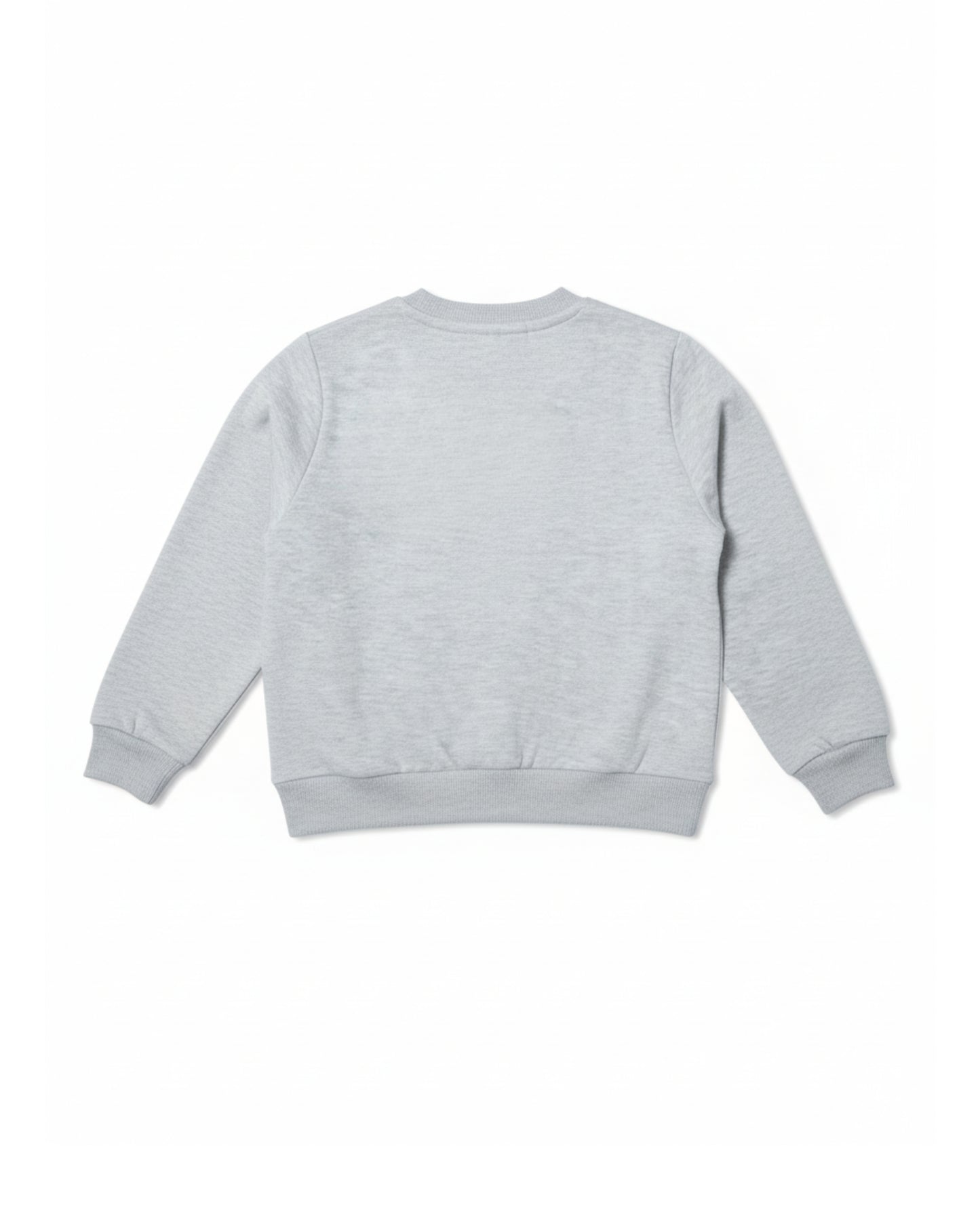 Cozy Grey Cotton Fleece Kids' Sweatshirt