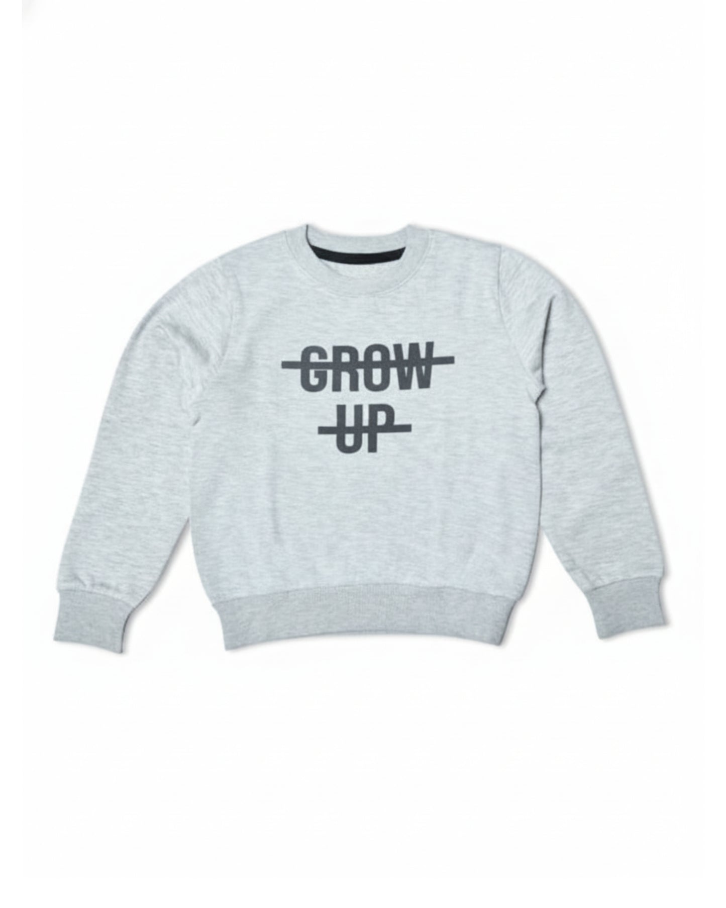 Cozy Grey Cotton Fleece Kids' Sweatshirt