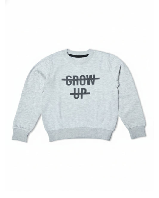 Cozy Grey Cotton Fleece Kids' Sweatshirt