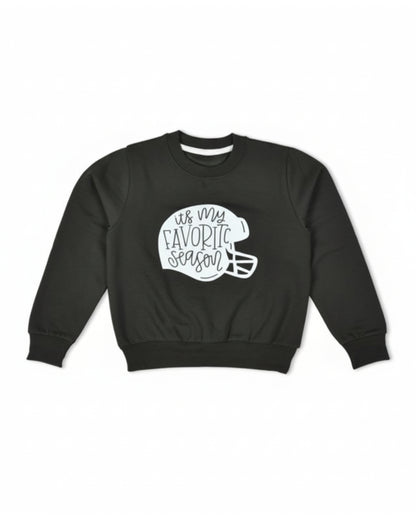 Olive Green Cotton Fleece Sweatshirt