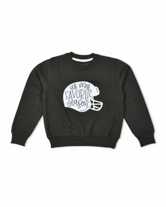 Olive Green Cotton Fleece Sweatshirt