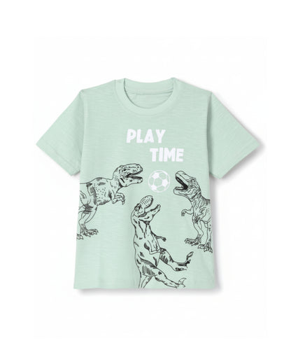 Dinosaur Print Premium Cotton T-Shirt for Boys