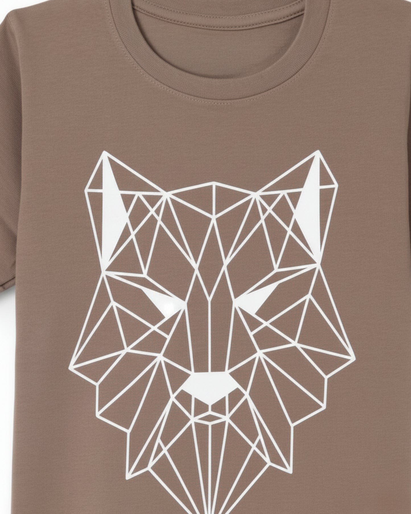 Printed Premium Cotton Half Sleeves Brown T-Shirt for Boys