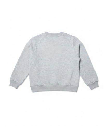 Cozy Grey Cotton Fleece Kids' Sweatshirt